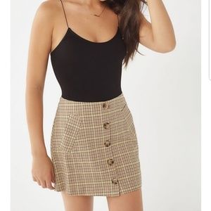UO plaid mini skirt